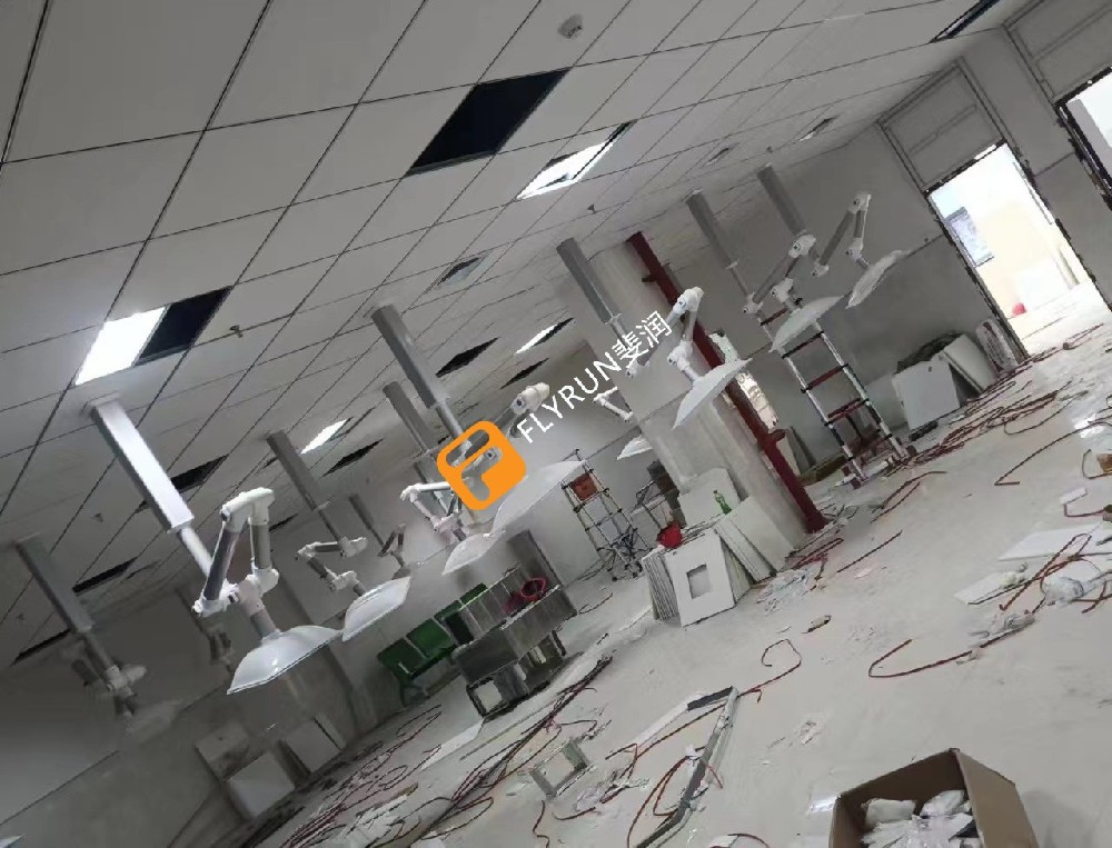 浙江杭州中醫(yī)院艾灸排煙系統(tǒng)安裝完畢